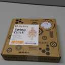 3D Wooden Puzzle Clock Kit DIY Mechanical Wall Clock Hanging Pendulum Gift for Adults & Teens