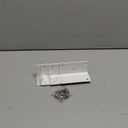 4 PCS Iron 4 Inch L Right Angle Bracket with Screws, 4" x 2" x 2" Metal Joint Bracket 90 Degree Corner Brace for Wood Bookshelf Furniture Cabinet, Thickness 3 mm Heavy Duty White Brackets