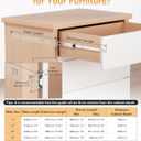 Chibery 20" Side Mount Soft Close Drawer Slides, Full Extension, 1 Pair