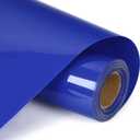 RENLITONG Royal Blue HTV Iron on Vinyl 12Inch by 10ft Roll Heat Transfer Vinyl for T-Shirt HTV Rolls for All Cutter Machine - Easy to Cut & Weed for Heat Transfer Design