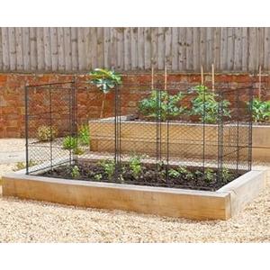 6 Panels Chicken Wire Plant Protectors, 14.26ft(L) x 24in(H) Plant Protectors from Animals, Raised Garden Bed Fencing, Garden Protection Bunny Barricades from Chicken Squirrels for Vegetables