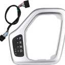 Transmission Shifter Bezel with Wire Harness 5YD27XSAAA 68413957AA 601-402 Silver for Gear Shift Compatible with 2014-2018 Jeep Cherokee Service Shifter Repair Accessories Parts