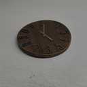 AIRUIFU Wall Clock 12 Inch Non-Ticking Silent Battery Operated Round Wall Clock Modern Simple Style Decor Clock for Home/Office/School/Kitchen/Bedroom/Living Room (Brown)