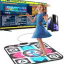 USB Dance Mat for PC/Computer, Upgraded Dance Pad for Home Entertainment & Exercise, Dancing Game Installer Included, Only Compatible with Windows System (Pattern-A)