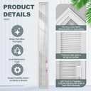 Pushglossy Add on Blinds for Raised Frame Doors 9" x 66", French Door Blinds Outer Frame Fits Glass 7 x 64 Inches Easy to Install Clean, Window Shades Behind The Glass No Special Tools