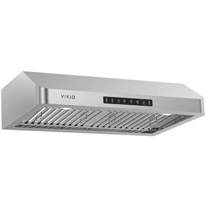 Amazon.com: VIKIO HOME Range Hood 30 Inch Under Cabinet, Kitchen Hood with 980 CFM, 3-Speed Gesture Sensing & Touch Control Panel, Stainless Steel Vent 2 Pcs Baffle Filters with Handlebar : Appliances