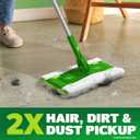Swiffer Hair Magnet Deluxe Starter Kit with Collapsible Pole, 9 Hair Magnet Dry Cloths, 2 Bonus Mop & Go Wet Cloths