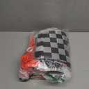 Letsroar Race Car Birthday Party Decorations - Race Car Party Decorations Include Racing Banner & Checkered Flags, Race Car Themed Foil Balloons & Fringe Curtains, Racetrack Floor Runner, Mini Cones