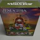 Jesus Building Block Set with Light, Nativity Toy Set with Good Shepherd, Animal Sheep & Bunny, Christian Construction Model Kit, Easter Gifts for Adults, Boys, Girls(400PCS)