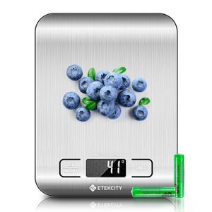 Etekcity Food Kitchen Scale, Digital Grams and Ounces for Weight Loss, Baking, Cooking, Keto and Meal Prep, LCD Display, Medium, 304 Stainless Steel 