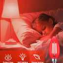 E12 LED Red Light Bulb for Christmas, C35 LED E12 Filament Candle Bulb 4W (40W Equivalent) E12 Base Red Lighting for Halloween, Party Decor, Sleep Lights, Bedroom, Porch Lights, Non-Dimmable, 2 Pack