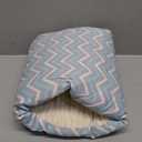 Povkufii Nursing Arm Pillows for Breastfeeding, Baby Feeding Arm Pillow Portable and Washable for Travel, Soft Cotton Ergonomic Bottle Nursing Essentials Blue Ripple