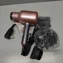 Wavytalk Hair Dryer, Blown Away Ionic Hair Dryer for Curly Hair with Diffuser, 1875W Fast Drying Blow Dryer with Ceramic Technology, 3 Attachments for All Hair Types, Light and Quiet, Rose Gold (Cyber Rose Pink (Comb+Diffuser+Nozzle))