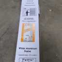 Ideal Pet Products Aluminum Pet Patio Door, Adjustable Height 77-5/8" to 80-3/8", 7" x 11-1/4" Flap Size, White