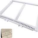 240364790 Refrigerator Crisper Shelf Frame Compatible with Frigidaire Refrigerator, Crisper Pan Cover Replaces AP4393266 240364718 240364767 AH2361226 Refrigerator Drawer Cover(No Glass)
