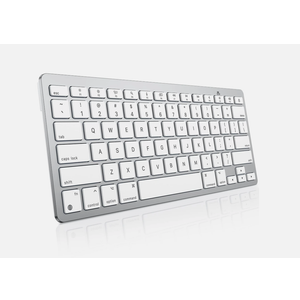OMOTON Wireless Keyboard for Mac, Keyboard for Mac, Stable Bluetooth & UltraSlim Portable, Ergonomic Design, Compatible with MacBook Pro/Air/iMac, Silverwhite