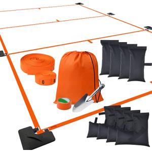 Portable Pickleball Court Lines for Outdoor & Indoor, No Measurement Required Pickleball Court Marker Kit, Easy Setup & Durable Design