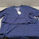 Zeagoo Italian Dresses Cute Summer Dress Wear to Work Sundresses for Women Blue Polka Dots Boho Dresses 2026 Beach T Shirts Loose Shift Dress Casual A-Line Dresses Size XXL