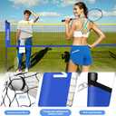 Badminton Set, Portable Outdoor Anti-Sag System Official 20ft x 5ft Easy Setup Durable Net with 4 Rackets, 3 Shuttlecocks & Carry Bag for Backyard, Lawn or Beach Fun