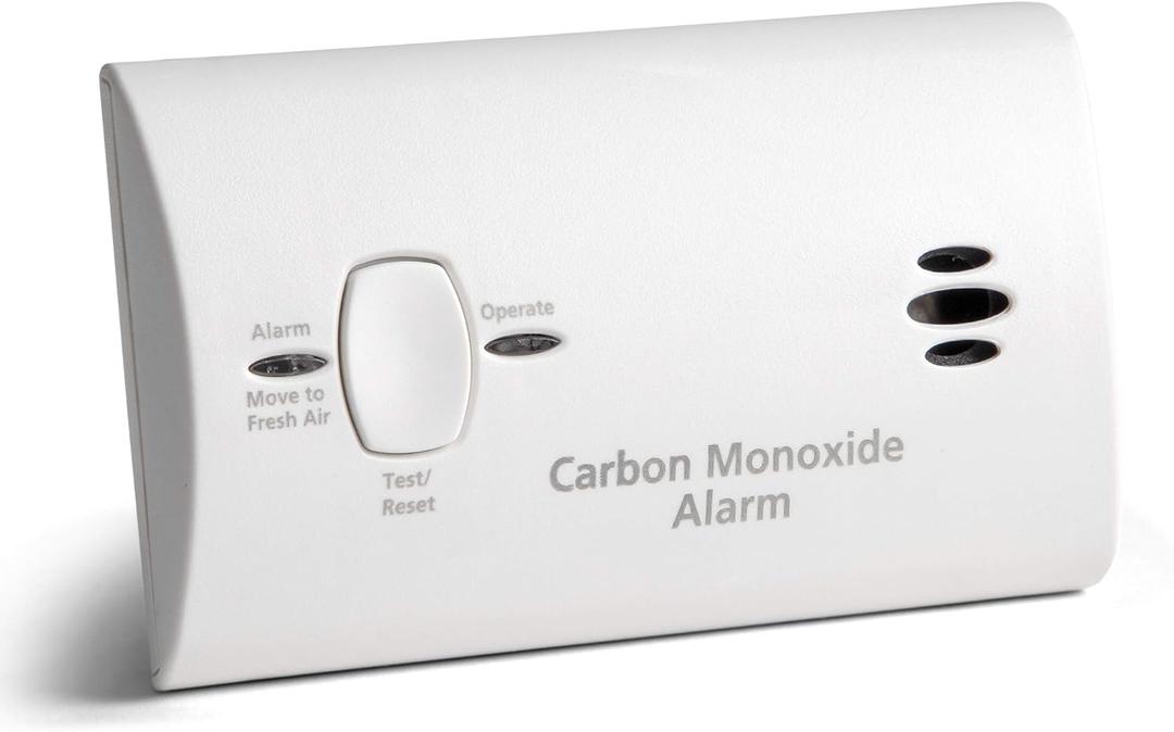 Kidde Carbon Monoxide Detector, AA Battery Powered, Portable for Travel or Home, 85 dB Alarm, LED Status Indicators, 3rd Edition, Manufacture Date: 2025, July, 31