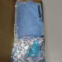 JerrisApparel Princess Dress Queen Costume Cosplay Dress Up with Accessories (7-8, Blue with Accessories)