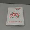 Christmas Sequin Tree Skirt 30in,White Soft Thick with Silver Snowflakes Decorations for 3FT 4FT 5FT Xmas Tree