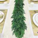 9FT Cedar Garland - Real Touch Christmas Garland,Realistic Artificial Garlands Evergreen Fake Pine Needles Garland for Fireplace,Table, Stairs, Mantle, Indoor Outdoor,Home,Holiday Decor