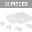 Blank Mahjong Tiles Set, 32 Pieces, Suitable for 1.2 "(30mm) Standard Size American Mahjong Tiles, Replace Lost Tiles & Can Be Used Together with Mahjong Stickers (Stickers Not Included)