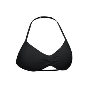 VOYJOY Impact Strappy Sports Bra Adjustable Padded Workout Gym Yoga Bra Crop Top for Women Black S