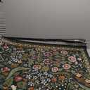 Lahome Alfombras florales de 5 x 7 pies, lavables a mquina, para dormitorio, con parte trasera de goma, fina botnica resistente a las manchas para comedor, habitacin de huspedes, habitacin de los