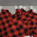 6 Pcs Christmas Car Seat Cover Holiday Car Headrest Cover Plaid Car Headrest Cover Christmas Car Headrest Protectors Christmas Decor Xmas Car Decor Car Accessories Lattice Flannel