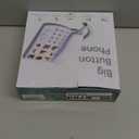 Corded Phones for Seniors - 9 One-Touch Memory Speed Dialing Desktop Landline Telephone for Office, Front Desk, Home, Hotel, White