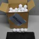 Yunsailing 120 Pcs Plastic Practice Golf Balls Bulk Hollow Training Golf Balls with 2 Pcs Mesh Drawstring Storage Bags for Indoor Outdoor Training and Practice (White)