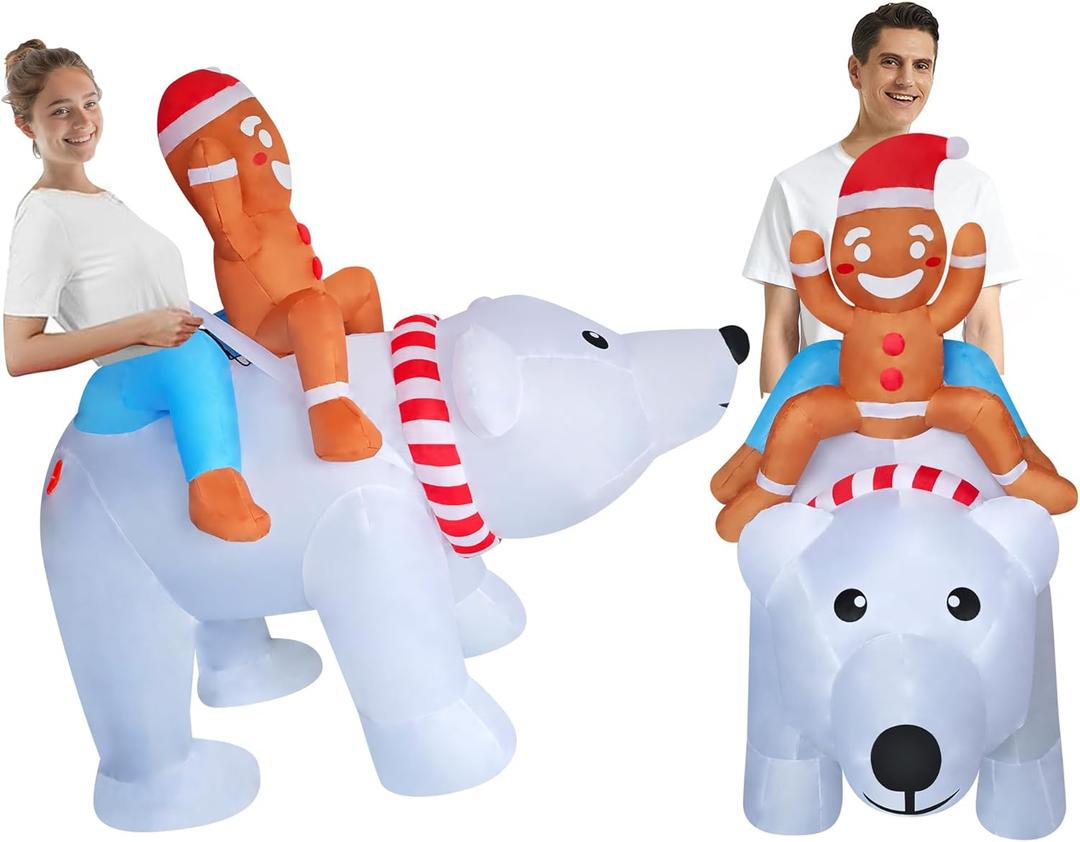 Inflatable Costume Cosplay Outfit Blow-up Suit for Adults/Halloween/Christmas Party/Thanksgiving