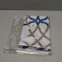 H.VERSAILTEX Blackout Curtain Valances for Kitchen/Bathroom - Thermal Insulated Window Valances for Living Room/Bedroom Rod Pocket Short Curtain 1 Panel, 52x18 inch, Geo in Brown and Gray