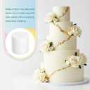 MECCANIXITY Round Foam Cake Dummy, 6"x 6" White Fake Cake Circles Dummies Decorating Display for Wedding Birthday Party Cakes Decoration Crafts and Window Displays