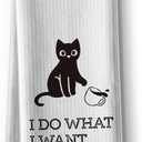 Funny Kitchen Towels,Cat Themed Dishcloth Dish Napkin Dcor,16 x 24Inch,Cute Hand Towel,High Absorbent Tea Rags,Sweet Gifts for Cat Lover Owners Mom Hostess Women New Home Housewarming