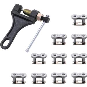 KAMIER 420 Chain Master Connect Link Breaker for Coleman CT200U BT200X Baja 196 212cc Mini Bike Go Kart TaoTao Coolster Ice Bear Suzuki SSR TTR CRF 50 70 90 110 125cc Pit Dirt Bike 4 Wheeler ATV Parts
