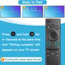 Replacement for Samsung TV Remote with Voice Control, BN59-01385A Compatible with Most 2018 to 2024 Samsung Remote Control for Smart TV Crystal UHD QLED The Frame QLED 4K 8K Smart TVs (with Voice)