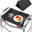 FANGSUN Walker Tray with Cup Holder, Lightweight Detachable Mobility and Walker Accessories Table for Senior, Rollator Tray for Rolling Folding Rollator, Easy Assembly
