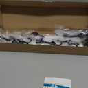 Dseap Coat Rack Wall Mount: 38-1/4" Long, Patented, Heavy-Duty, 10-Double-Hooks Wooden Hanger Rail for Winter Coats Hat Jacket Clothing, White & Black