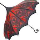 Red Ritual Heart of Darkness Pagoda Umbrella Artisan Vampire Design