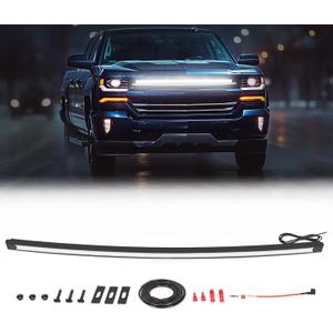36.6" DRL LED Grill Lights Kit for 2014-2018 Chevy GM Silverado Accessories Front Grill Accent Lights Bar Position Light Marker Light