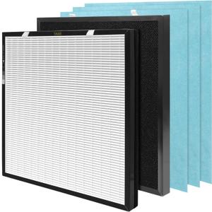 1-Set RFM80 Replacement Filter Compatible with Max Purifier (Model OVHM80), 1HEPA Filter, 1Activated Carbon Filter and 3Pre-Filters