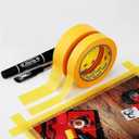 2 x Masking Tape, 0.94 Inch x 13 Yards x 5 Rolls, Orange, 24 mm Painters Tape Bulk, No Residue, Craft Tape for Artist DIY Crafts, Arts, Decorations, Total 213 Feet & 65 M