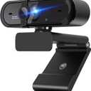 1080P Webcam, Full HD Webcam for PC, Web Camera with Autofocus, Privacy Cover, Computer USB Camera for Streaming, Conferencing