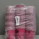 DecorRack Pink Plastic Cups, 12 oz Disposable Cups, Reusable Party Supplies (40 Count)