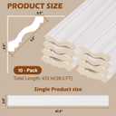 10-Pcak Ceiling Crown Molding TrimCrown Molding Total Length 40 FtLightweight High-Impact Polystyrene Decorative Ceiling MouldingCeiling Trim- Installed with Glue, White