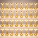 Riakrum 36 Pcs Gold LED Portable Cordless Table Lamp Bulk with Touch Sensor 3 Color Stepless Dimming Rechargeable Battery up to 15 Hours Cordless Table Light Wireless Lamp Wedding Home (Modern)