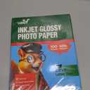 Uinkit 100 Sheets Inkjet Photo Paper Glossy 8.5x11 48lb 180Gsm Professional Photographic Paper Letter Size 8.5Mil Instant Dry Suitable for All Ink Printers